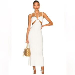 LSPACE NAOMI DRESS CREAM/WHITE SIZE Medium